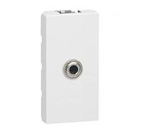 Legrand 078773 Mosaic HD 15 Prise, Femelle + Jack, 3.5mm à Souder, 1 Module, Blanc