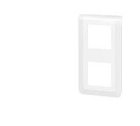 Plaque de finition Blanc MOSAIC 2x2 modules verticale - LEGRAND - 078822L Blanc G