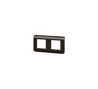 Legrand 079044L Mosaic Plaque de Finition Horizontale pour 2x2 Module, Noir Mat