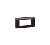 Legrand 079054L Mosaic Plaque de Finition Horizontale pour 4 Module, Noir Mat