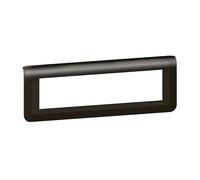 Legrand 079058L Mosaic Plaque de Finition Horizontale pour 8 Module, Noir Mat