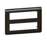 Plaque de finition 2x8 modules - mosaic - noir mat - 079077l - legrand