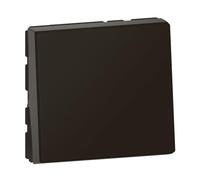 Legrand Interrupteur/va-et-vient Mosaic 079111L 10AX 250V Easy-Led 2 modules Noir mat