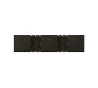 Legrand 079136L Mosaic Double Prise de Courant 2P+T Surface Précâblées, 3x2 Modules, Noir Mat