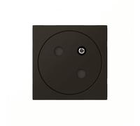 Legrand 079145L Mosaic Prise de Courant 2P+T Surface Link Raccordement Latéral, 2 Modules, Noir Mat