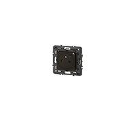 Legrand 079161L Mosaic Prise de Courant Surface avec Chargeur, USB Type-C, Livrée avec Support, 2 Modules, Noir Mat