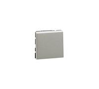 Legrand 079211L Mosaic Interrupteur ou Va-et-Vient, 10AX, 250V, Easy-Led, 2 Modules, Aluminium