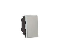 Legrand 079230l Poussoir ou Poussoir Inverseur Mosaic Easy-Led, 6A, 250V, 1 Module, Aluminium, Lot de 10