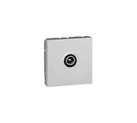Legrand 079292 Prise Télévision Ø9.52mm Mâle Mosaic 2 Modules, Aluminium, Lot de 10