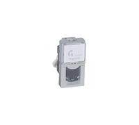 Legrand 079461 Prise RJ45 Catégorie6 UTP Mosaic 1 Module, Aluminium, Lot de 10