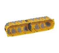 Legrand 080034 Boîte MultiPostes Ecobatibox 4 Postes 8 à 10 Modules, 50mm Profondeur, Lot de 1
