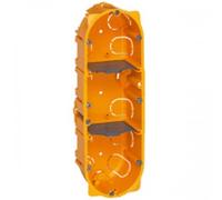 Legrand 080043 Boîte MultiPoste Batibox pour Cloisons Sèches 3 Postes ou 6 à 8 Modules, 40mm Profondeur, Lot de 30