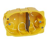 Legrand - Boîte cloison sèche Batibox - 3 modules - 40 mm profondeur - Intérieur