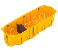 Legrand 080053 Coffret Triple Encastré/Caisson Mural Creux BATIBOX HW-DOSE 3-F T = 50 MM, Orange