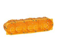 Boîte monoposte Batibox 4 postes 8 à 10 modules - profondeur 50mm