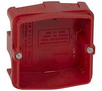 Legrand 080185 Boîte Batibox Maçonnerie pour Prise 20A et 32A, 1 Poste, 50mm Profondeur, Rouge, Lot de 5