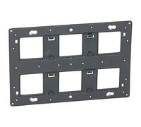 Legrand 080266 Support à vis pour Mosaic, Céliane ou Soliroc pour 2x3 Postes ou 2x6 à 8 Modules
