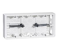 Legrand 080276 Cadre Saillie Profondeur 46mm Mosaic pour 2x6, 2x8 ou 2x3x2 Modules et Support