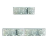 Legrand 080283 Cadre Saillie Profondeur 40mm Mosaic pour 3x2 Modules Vertical et Support, Blanc (Lot de 3)