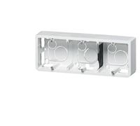 Legrand - 080286 - Cadre Mosaic pour 6 modules montage horizontal - Profondeur 40mm - Gris