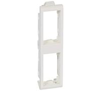 Legrand 080292 Support de Plaque Étroit pour Paroi Mince Batibox 2x1 Module Vertical, Blanc, 1 Unité