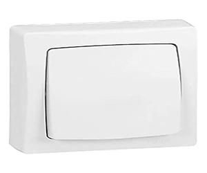 Legrand 086003 Interrupteur Bipolaire Appareillage Saillie Complet, Blanc