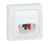 Legrand 086039 Prise Haut Parleur Appareillage Saillie Complet, Blanc, Lot de 10