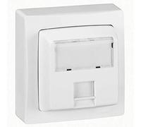 Legrand 086061 Prise RJ45 Catégorie5e FTP Appareillage Saillie Complet, Blanc