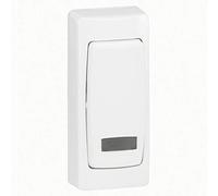 Legrand 086087 Va-et-vient à Voyant Appareillage Saillie Complet Version Étroite, Lot de 10