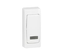 Legrand 086088 Poussoir à Voyant Appareillage Saillie Complet Version Étroite