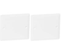 Legrand 089281 Couvercle Universel Carré Batibox pour Boîte, 1 Poste, 80mm x 80mm, Blanc (Lot de 2)