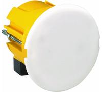 Legrand Boîte luminaire 089346 Batibox pour cloisons sèches avec couvercle de finition, jaune