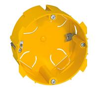 Legrand Boîte Batibox 089358 pour cloisons sèches – 1 poste, prises 20/32 A, 50 mm, jaune