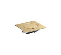 Legrand 089710 Platine de Sol Carrée à Équiper de Mécanisme Mosaic, 1 Poste, Doré