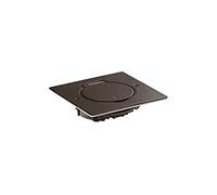 Legrand Platine de sol 089750 – Carrée 1 poste à équiper Mosaic – Acier brun