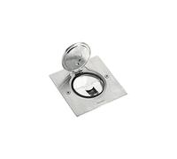 Prise sol rj45 c6 carre inox