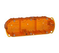 Legrand 090507 Boîte à encastrer Batibox 3 postes, Orange