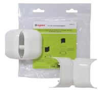 Legrand 098222 Kit de Contournement pour Plinthe, 80mm x 20mm, Blanc