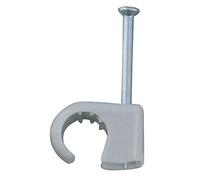 Legrand 098368 Cavaliers Multifix, Souples pour Câble Ø14mm-20mm, Blister, Gris, Lot de 100