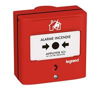 Legrand Déclencheur manuel 138012 DM - Conventionnel standard rouge - Équipement d'alarme incendie