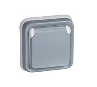 Legrand, 191512 Plexo - Prise murale, prise étanche encastrée de la gamme Plexo, prise externe, étanche (IP55), Gris