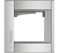 BTicino 350211 Châssis et Cadre Support Sfera New, 1 Module, Argenté