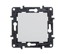 Legrand 398232 Poussoir composable 6 A pour installation encastrée, gamme Niloé Step, couleur blanche