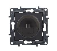Legrand 398267 - Prise de chargeur mini USB 3A 15W composable pour installation encastrée - Gamme Niloé Step - Couleur Anthracite