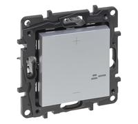 Legrand 398313A - Régulateur poussoir universel pour installation encastrée - Gamme Niloé Step - Couleur aluminium