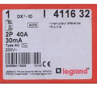 Legrand Interrupteur différentiel DX3-ID 2P 40A 30mA AC – 2 modules (411632)