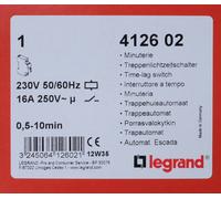 Legrand 4 126 02 Minuterie modulaire 230V 50Hz 16A 0,5-10mn. 412602