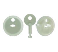 LEGRAND 4 Cache-prises de courant ronds pour prise avec terre sans éclips