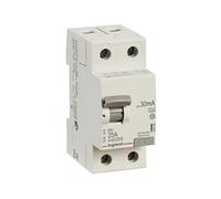 Legrand 402036 Disjoncteur FI 25 A, 30 mA courant résiduel disjoncteur/RCD, 2 broches - 25 A/30 mA - 1 pièce