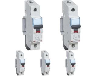Legrand 403357 Disjoncteur 1 pôle 16 A 230 V, 400 V (Lot de 5)